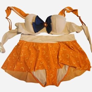 Sailor Moon (Sailor Venus) Hot Topic Bikini Set, Size 0X
